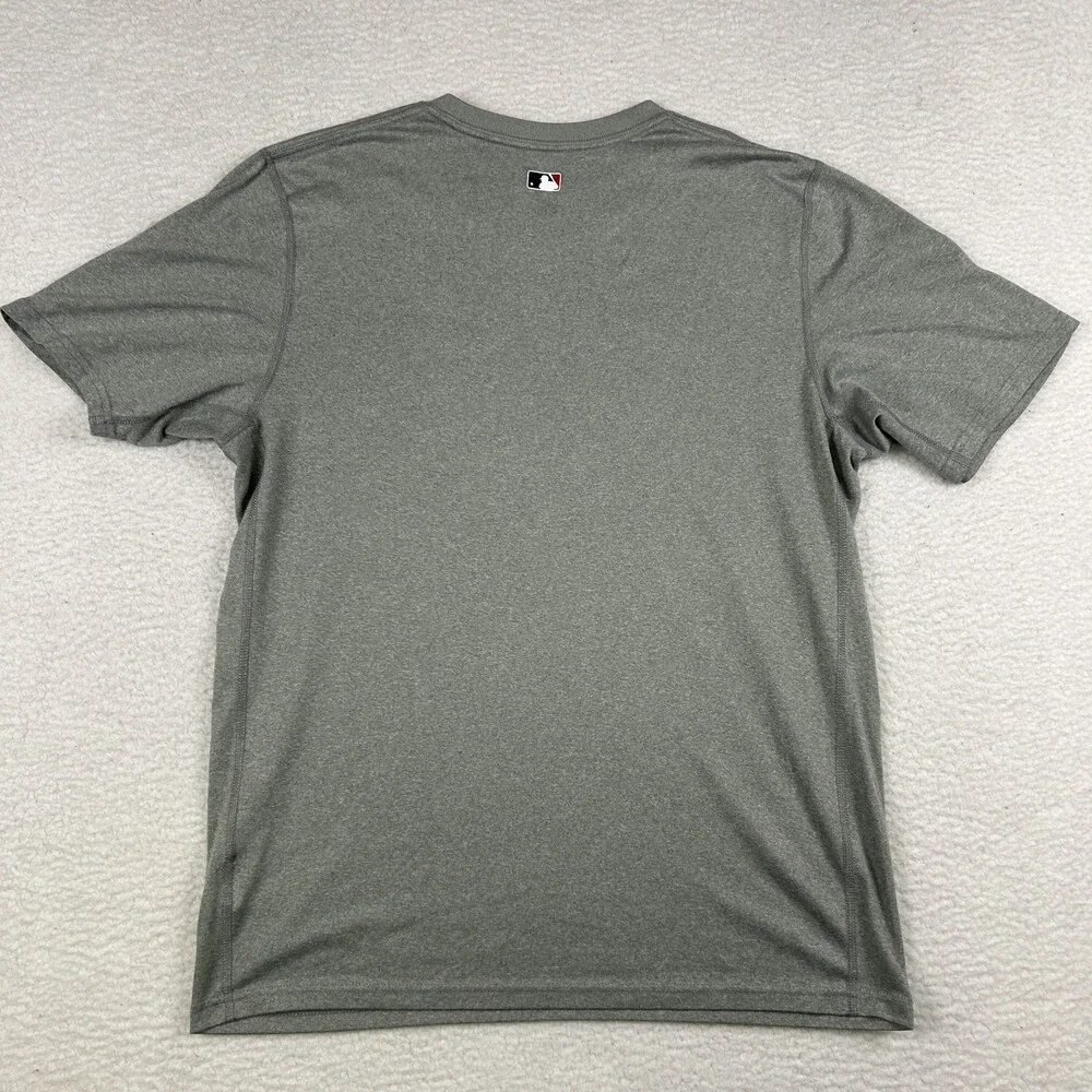 Nike St. Louis Cardinals Shirt Mens Medium Gray Dri-Fit MLB Authentic Logo